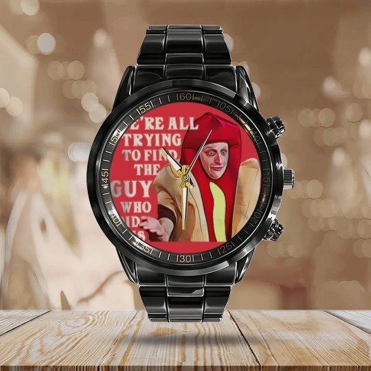 Discover I Think You Should Leave Tim Robinson Hot Dog Calendar Steel Band Watch, ITYSL Hot Dog Suit Calendar Steel Band Watch
