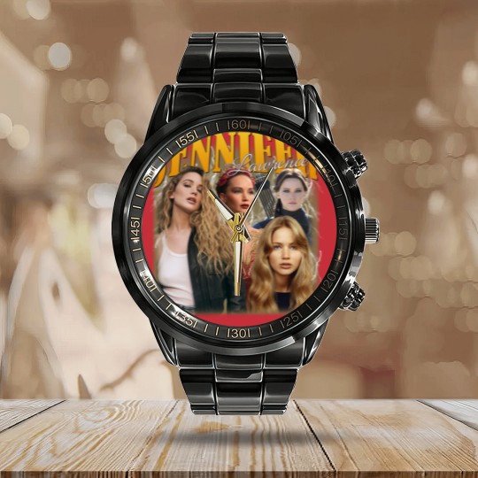 Discover Jennifer Lawrence Calendar Steel Band Watch, Jennifer Lawrence Fan, Jennifer Lawrence Vintage Calendar Steel Band Watch