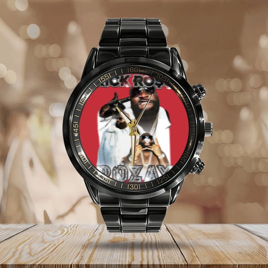 Discover Vintage Rick Ross Calendar Steel Band Watch