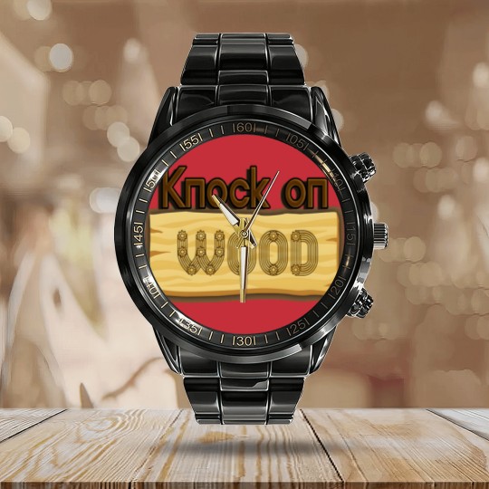 Discover kNOCK ON WOOD Calendar Steel Band Watch