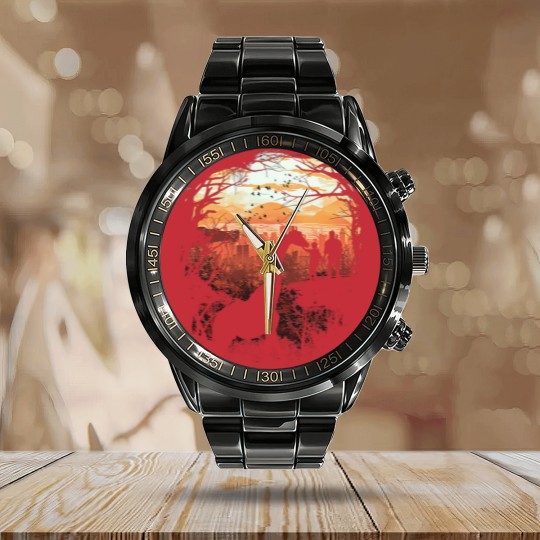 Discover The Last Of Us The Last of Us Garden Flags Calendar Steel Band Watch