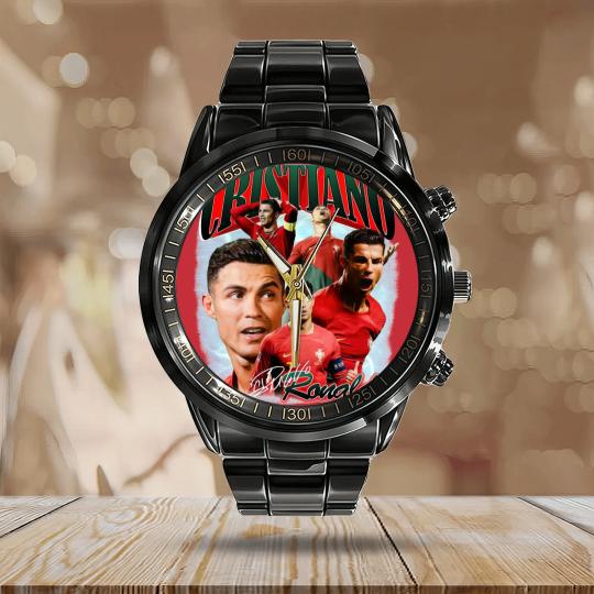 Discover Christiano Ronaldo Calendar Steel Band Watch, Christiano Ronaldo fan Calendar Steel Band Watch
