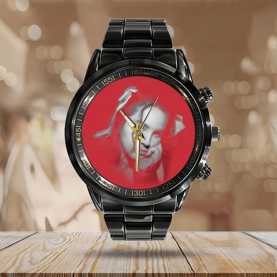 Discover 90s Lana Del Rey music Calendar Steel Band Watch graphic Calendar Steel Band Watch Charcoal Calendar Steel Band Watch Men Women