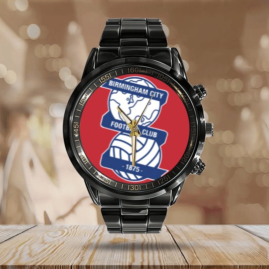 Discover Birmingham City FC Logo Calendar Steel Band Watch