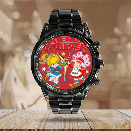 Discover Friends forever - Rainbow Brite - Calendar Steel Band Watch