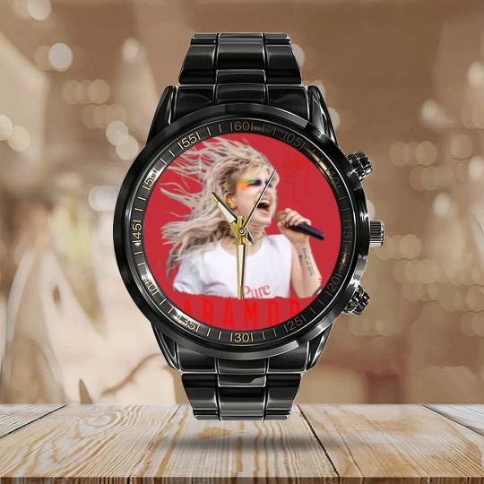 Discover Paramore Hayley Williams Calendar Steel Band Watch, Music Tour 2023, Paramore Merch Calendar Steel Band Watch