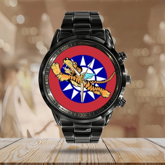 Discover Flying Tigers - Flying Tigers - Calendar Steel Band Watch