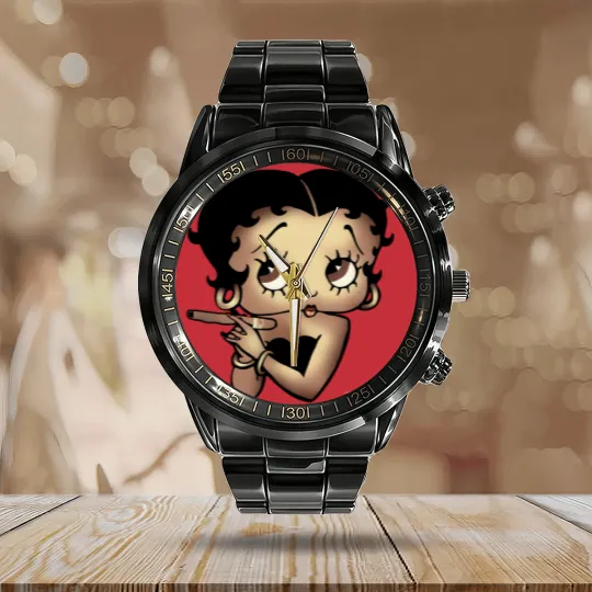 Discover Betty Boops 90s Calendar Steel Band Watch