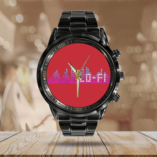 Discover Lo-Fi Aesthetic Vaporwave Clothing Teen Girls Men Calendar Steel Band Watch