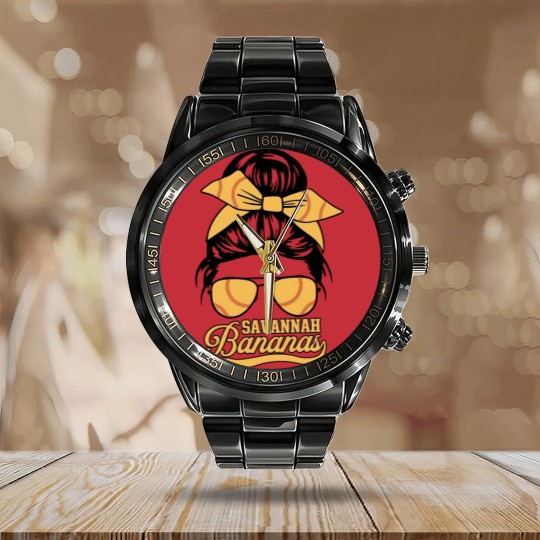Discover Savannah Bananas Baseball, BANANAS BASEBALL Calendar Steel Band Watch