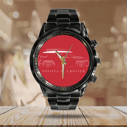 Discover Toyota FJ Cruiser perfil Calendar Steel Band Watch