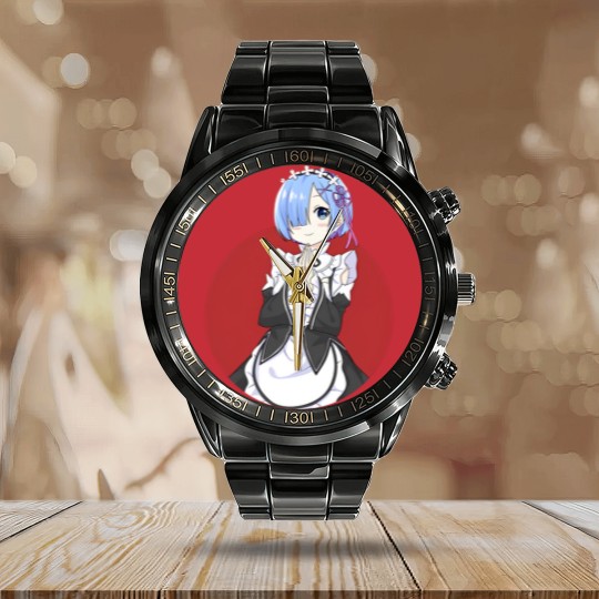 Discover Re Zero - Rem - Re Zero Anime - Calendar Steel Band Watch