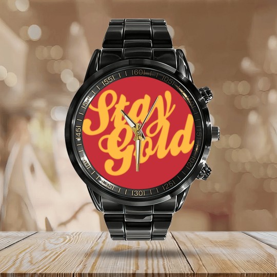 Discover Stay Gold - Outsiders Calendar Steel Band Watch