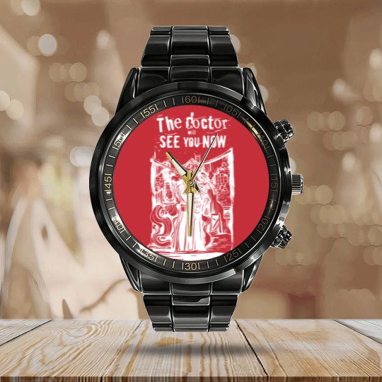 Discover Plague Doctor - Plague Doctor - Calendar Steel Band Watch