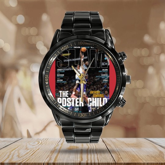 Discover Anthony Edwards SLAM Magazine Calendar Steel Band Watch