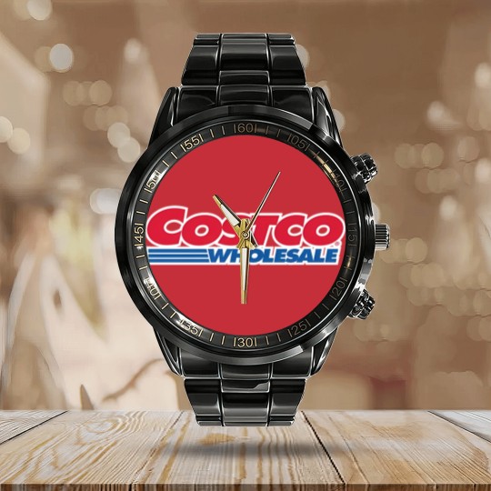Discover Costco Wholesale Calendar Steel Band Watch Heavy Cotton Calendar Steel Band Watch Logo Merch Gift Apparel Shopping Gear