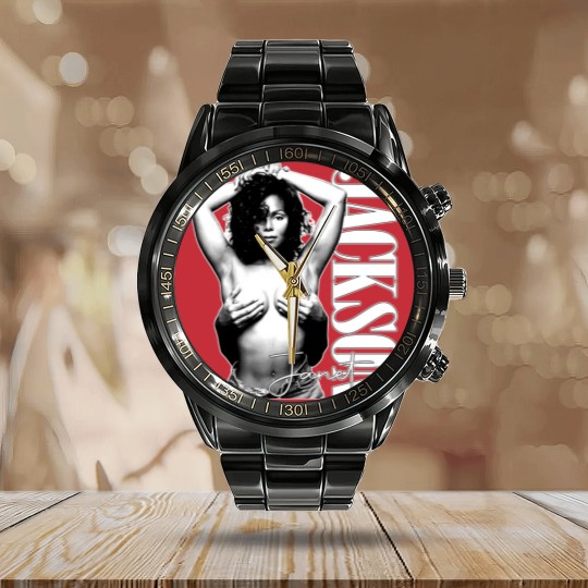 Discover Janet Jackson Concert Tour Calendar Steel Band Watch, Vintage Janet Jackson Calendar Steel Band Watch