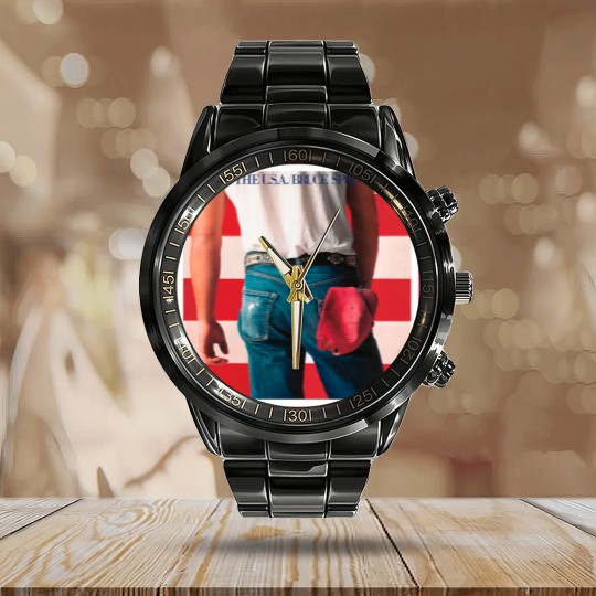 Discover Bruce Springsteen Calendar Steel Band Watch - Born in the USA Calendar Steel Band Watch