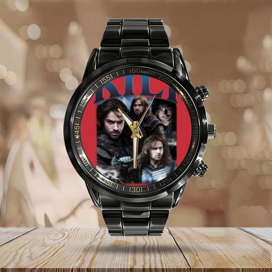 Discover Limited Kili Calendar Steel Band Watch Vintage 90s Calendar Steel Band Watch Fili and Kili Movie Gif For Woman And Man Unisex Calendar Steel Band Watch