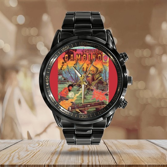 Discover Comic World Tour Gambino  Comic World Tour Gambino Calendar Steel Band Watch