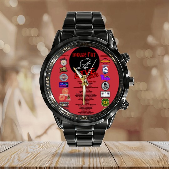 Discover Mouse Rat Live Tour Edition Calendar Steel Band Watch