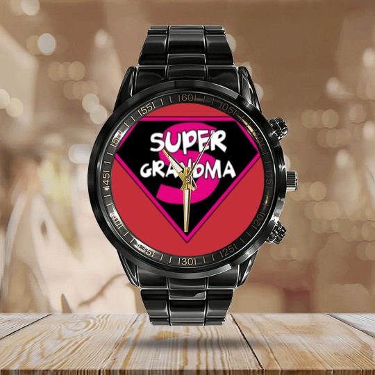 Discover Super Grandma Calendar Steel Band Watch