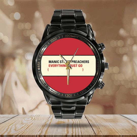 Discover Manic Street Preachers Unisex Calendar Steel Band Watch: Everything Must Go