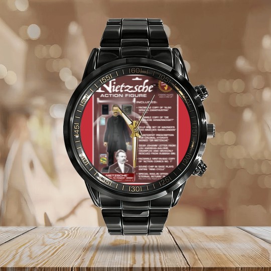 Discover Nietzsche Action Figure Calendar Steel Band Watch