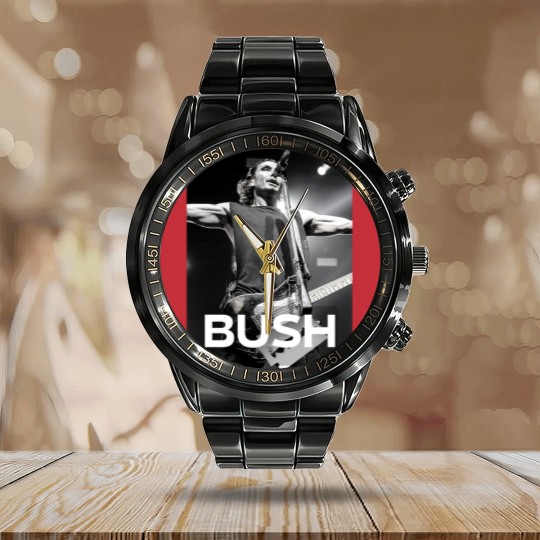 Discover BUSH ROCK BAND Tour - Bush Fan Edition - Nostalgic 90s Calendar Steel Band Watch