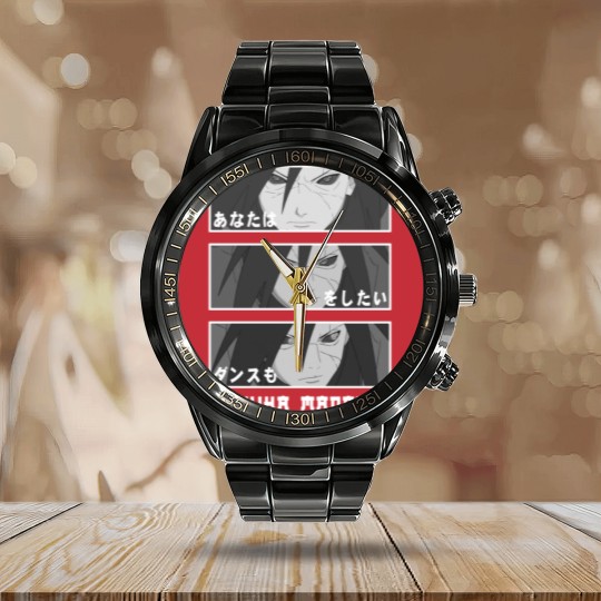Discover dance with the god of the eyes - Madara - Calendar Steel Band Watch