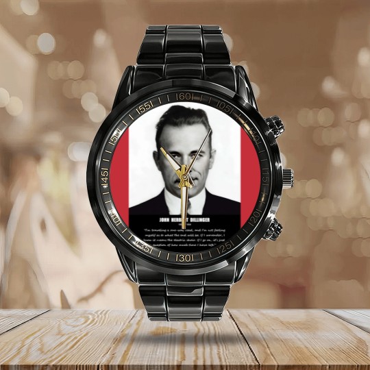 Discover JOHN DILLINGER Calendar Steel Band Watch