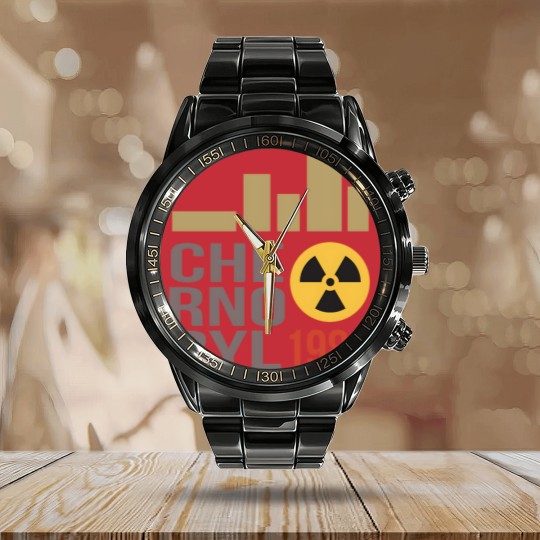 Discover Chernobyl 1986 Calendar Steel Band Watch