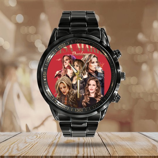 Discover Vintage Style Lisa Marie Presley 90s Vintage Calendar Steel Band Watch, Lisa Marie Presley Merch