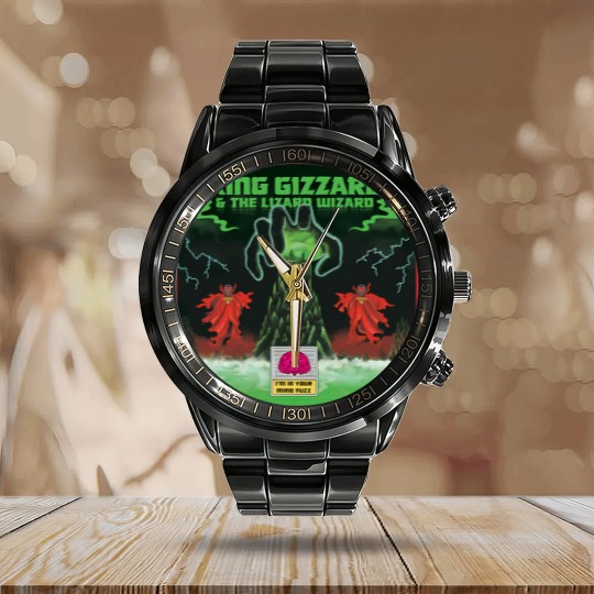 Discover King Gizzard Amp The Lizard Wizard - Ix27M In Your Mind Fuzz Calendar Steel Band Watch