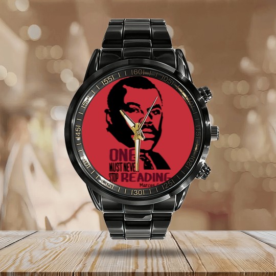 Discover Marcus Garvey Calendar Steel Band Watch