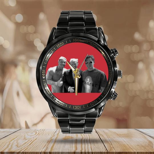 Discover Donald Trump Nick Bosa Joe Burrow Calendar Steel Band Watch, Political Statement Calendar Steel Band Watch, Conservative ShirtSports Calendar Steel Band Watch