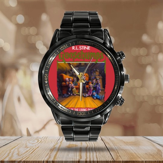 Discover Goosebumps - Night Of The Living Dummy Calendar Steel Band Watch
