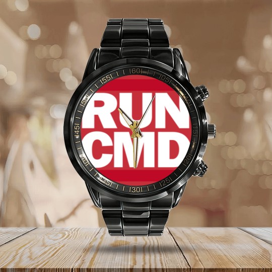 Discover RUN CMD Calendar Steel Band Watch