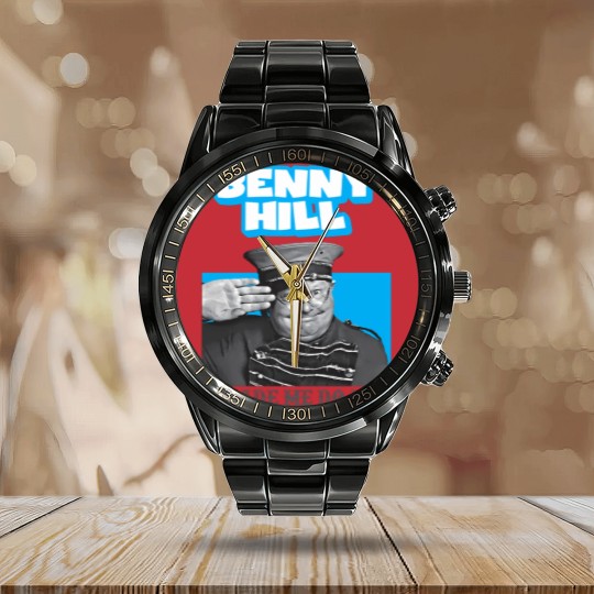 Discover Benny Hill Made Me Do It Calendar Steel Band Watch