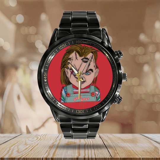 Discover Chucky Kids Calendar Steel Band Watch - Child's play Calendar Steel Band Watch