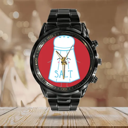 Discover Salt Shaker Costume Calendar Steel Band Watch