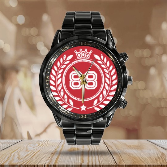 Discover 88 number wreath Calendar Steel Band Watch