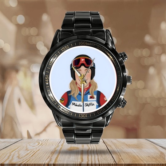 Discover mikaela shiffrin Calendar Steel Band Watch