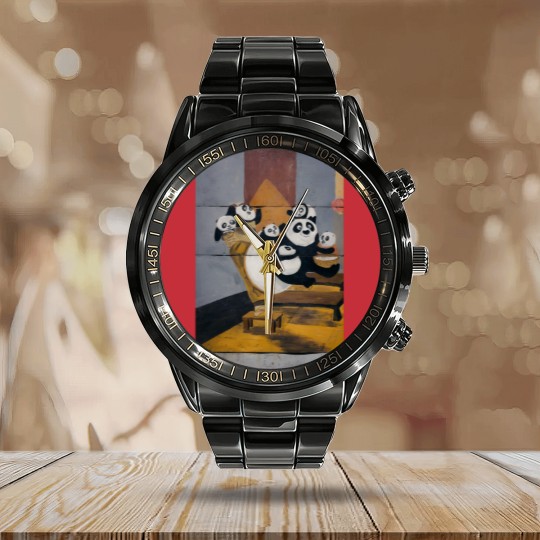 Discover Kung fu panda Calendar Steel Band Watch