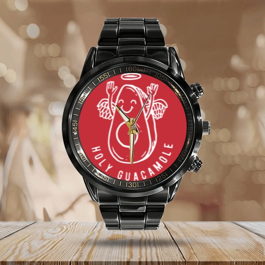 Discover HOLY GUACAMOLE Calendar Steel Band Watch