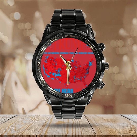 Discover Trump Coverage Can You Hear Us now Calendar Steel Band Watch