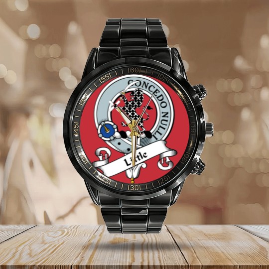 Discover Little Clan Badge Calendar Steel Band Watch