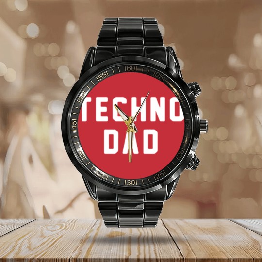 Discover Techno dad Calendar Steel Band Watch