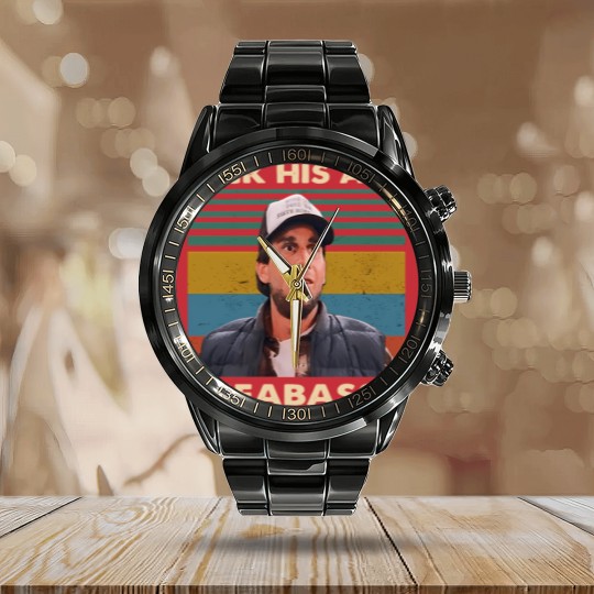 Discover Dumb And Dumber Kick His Asss Seabass Vintage Calendar Steel Band Watch