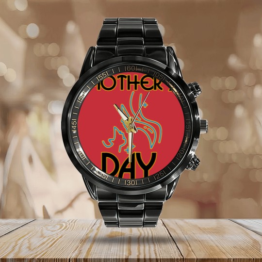 Discover mother day Calendar Steel Band Watch